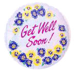 Get Well Yellow & Blue Flowers 